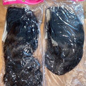 100% human hair wig body wave and straight hair